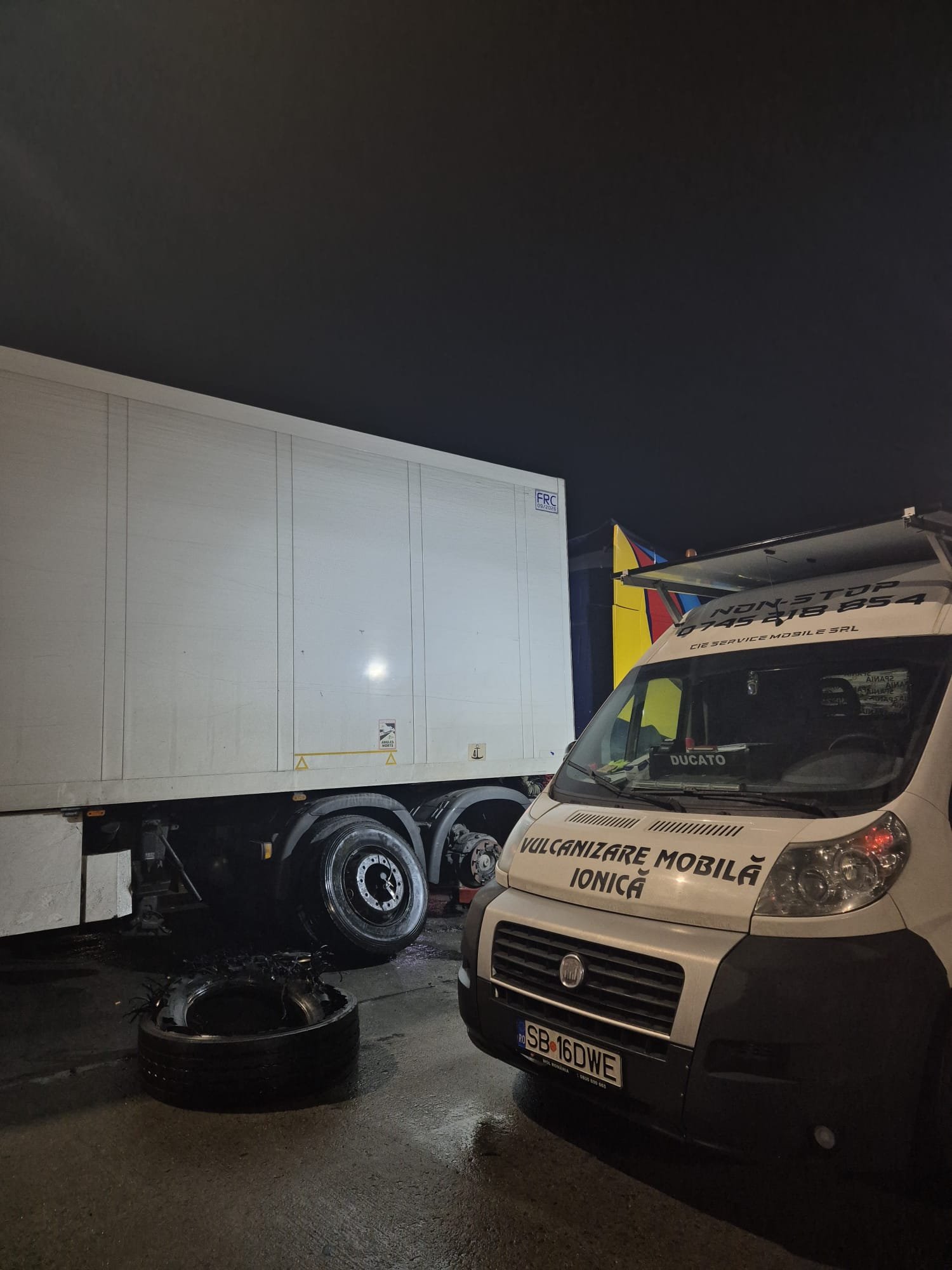 Vulcanizare la locație Sibiu